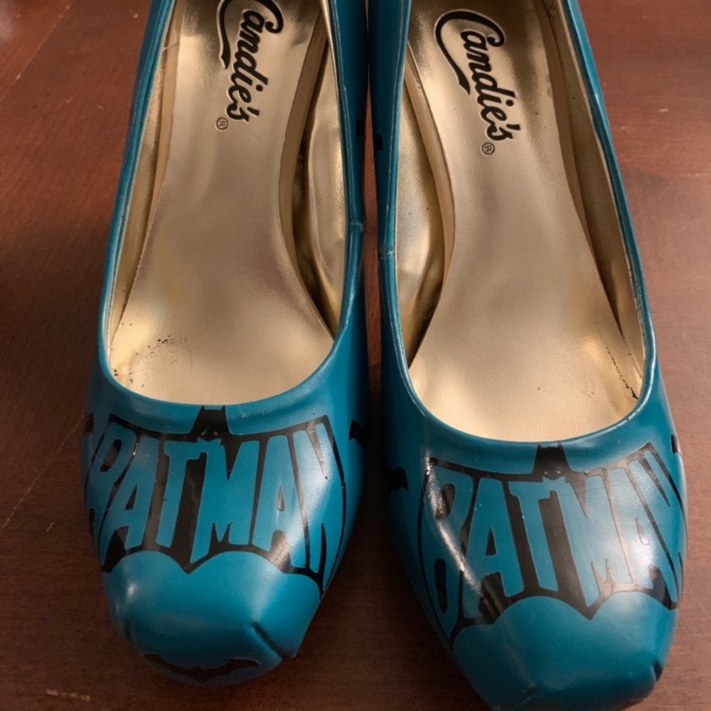 Custom made Batman heels with box, only worn once!